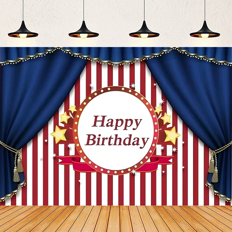 Dessert Table Backdrop - Photography Backdrop Circus Carousel White And