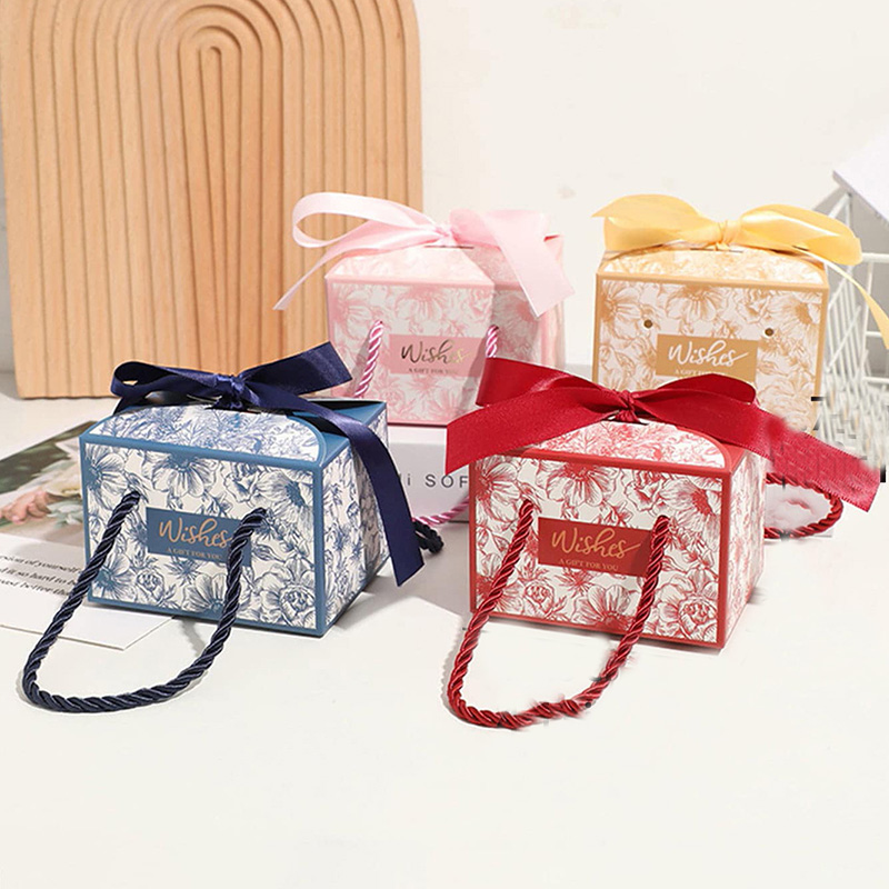 Event Party Box - 25/50Pcs Wishes Candy Box With Handle