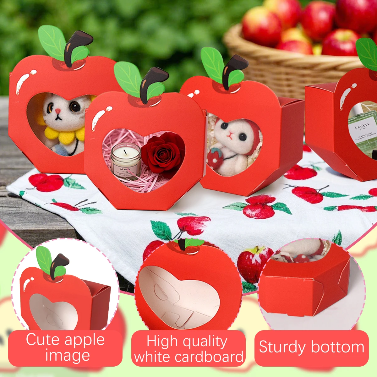 10/20Pcs Apple Window Candy Bo - Event Party Box recension och pris
