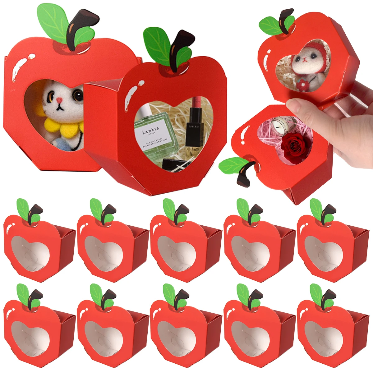 10/20Pcs Apple Window Candy Bo - Event Party Box recension och pris