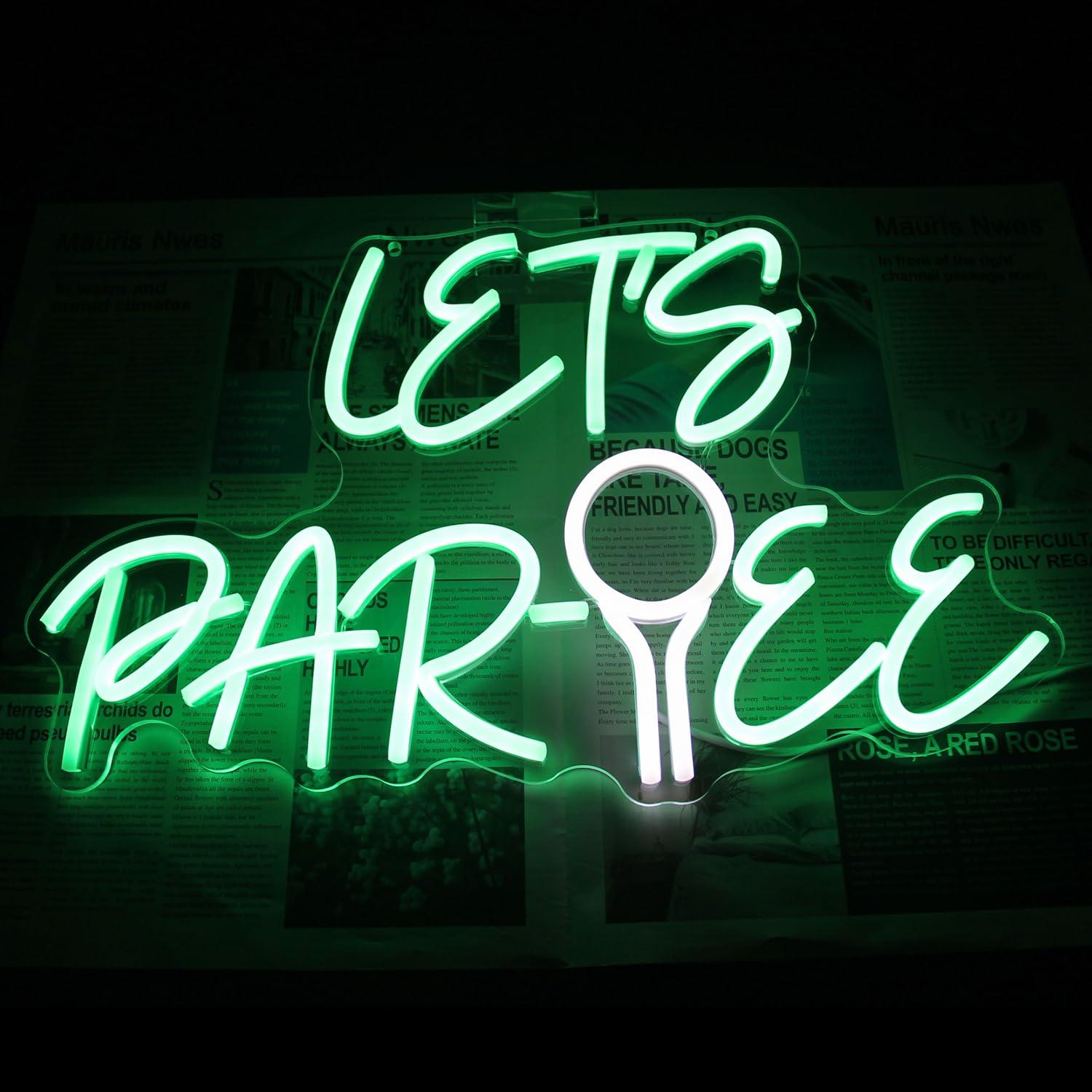 Let's Par Tee Neon Sign Golf B - Neon Sign Party recension och pris