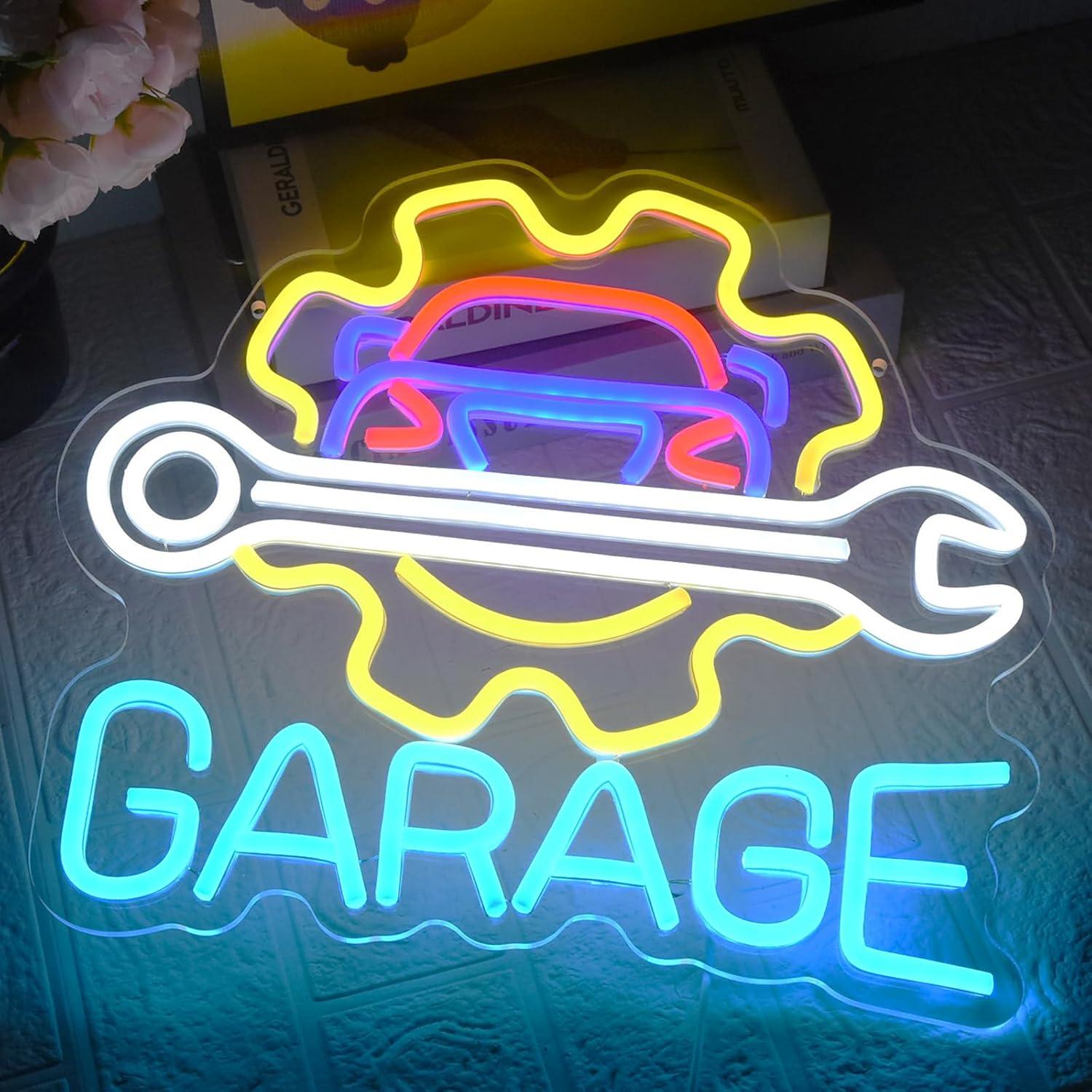 Garage Neon Sign USB Powered L - Neon Sign Party recension och pris