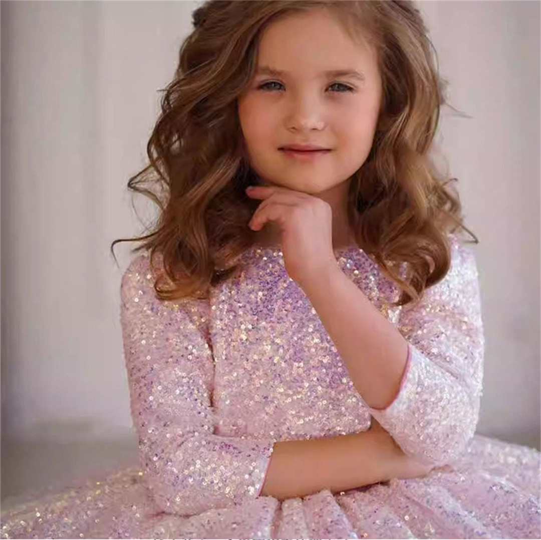 Glitter Pink Girl Dress Knee L - Birthday Sash Glitter recension och pris