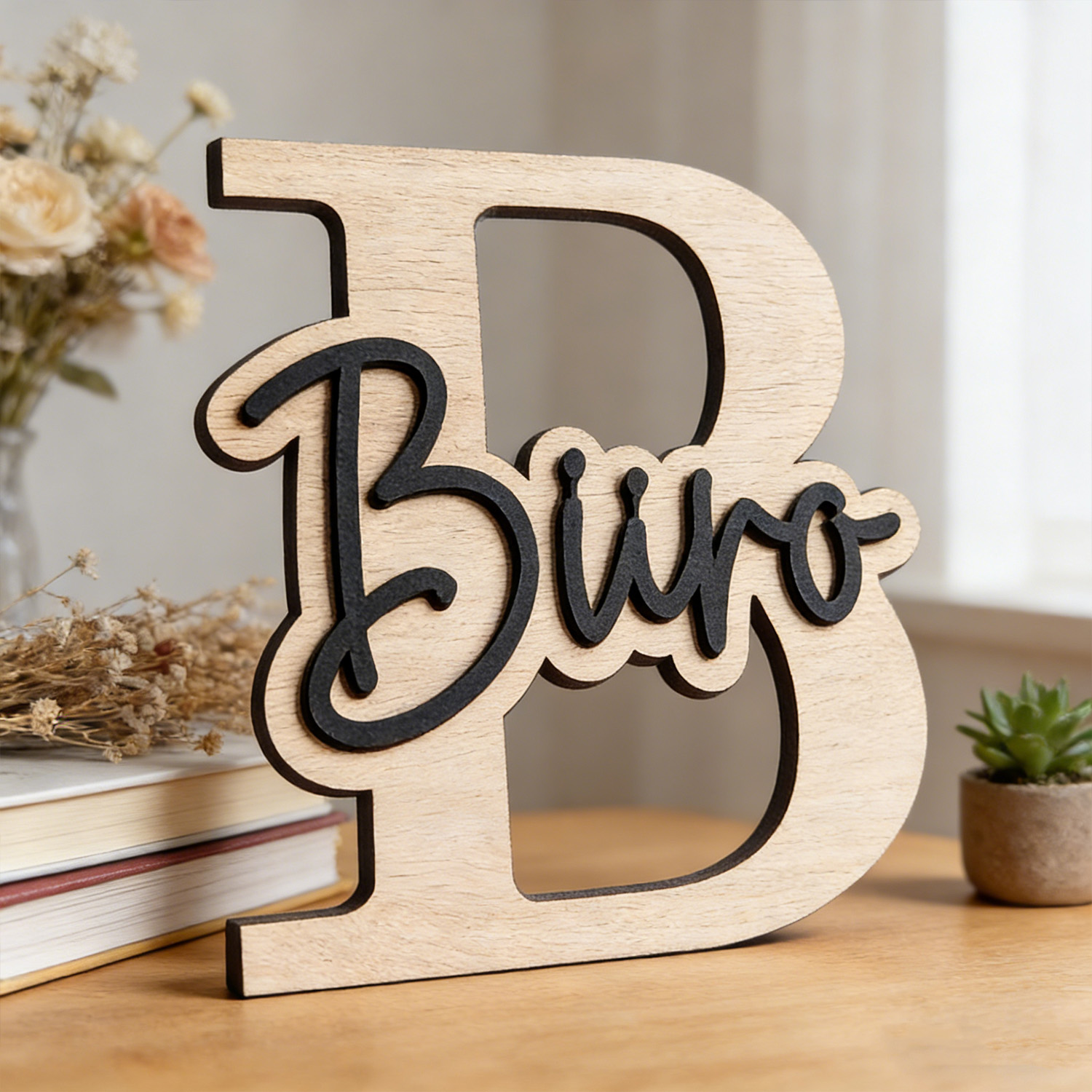 1pc Customizable Wooden Letter - Eve Party recension och pris
