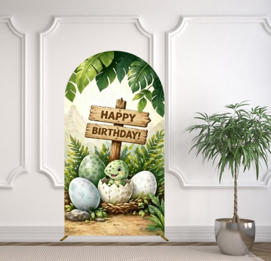 Yeele Dinosaur Themed Arch Cov - Dessert Table Backdrop recension och pris