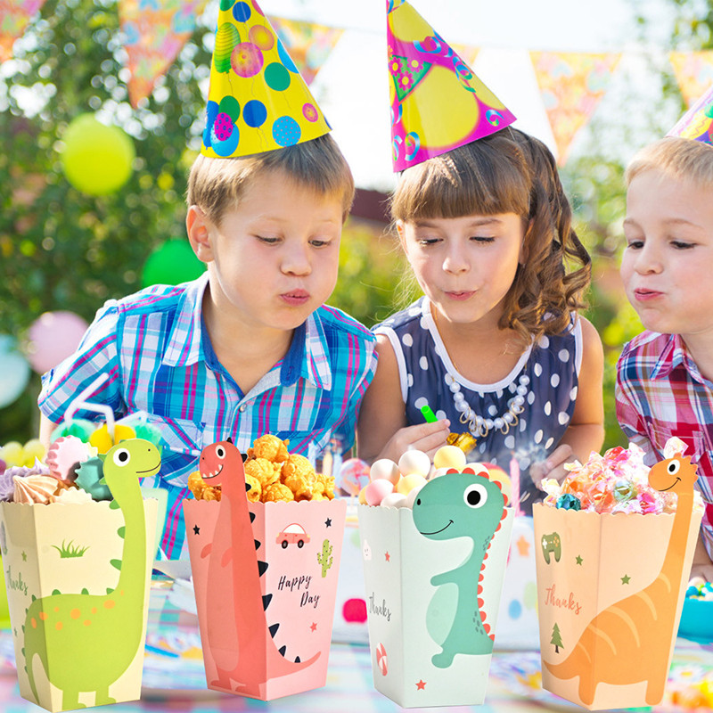 4Pcs Cartoon Dinosaur Boxes Di - Event Party Box recension och pris