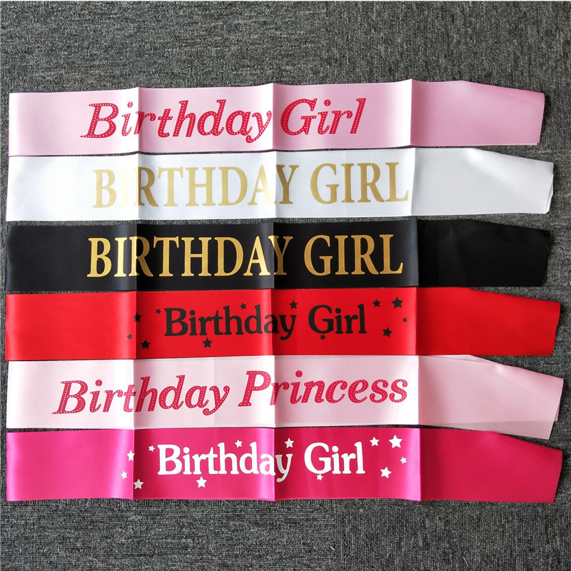 Birthday Girl Ribbons Shoulder - Birthday Sash Glitter recension och pris