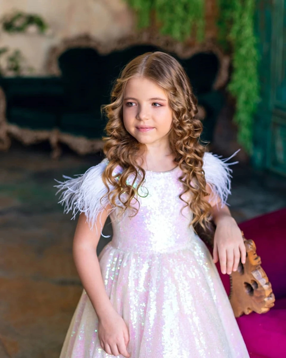 Customized Glitter Flower Girl - Birthday Sash Glitter recension och pris