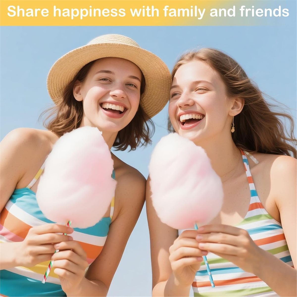 ABZT 200 Pieces Cotton Candy C - Cotton Candy Cone recension och pris