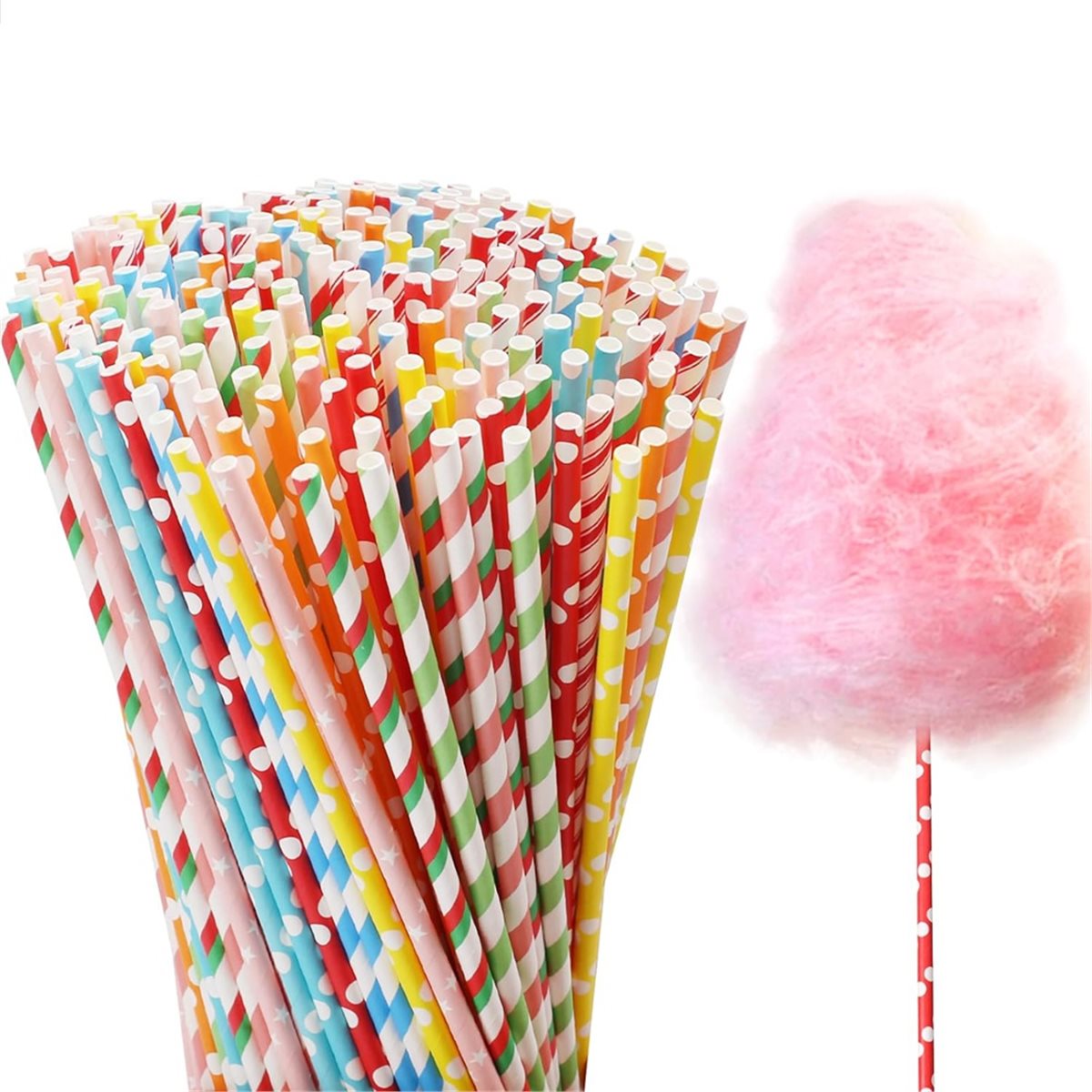 ABZT 200 Pieces Cotton Candy C - Cotton Candy Cone recension och pris