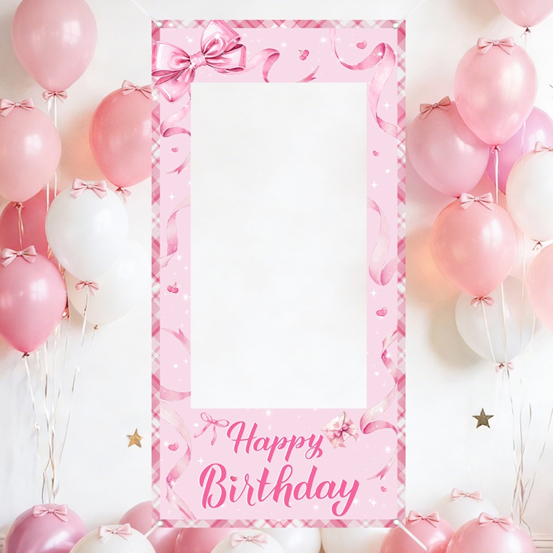 Pink Bow Photo Booth Frame Swe - Photo Booth Frame recension och pris