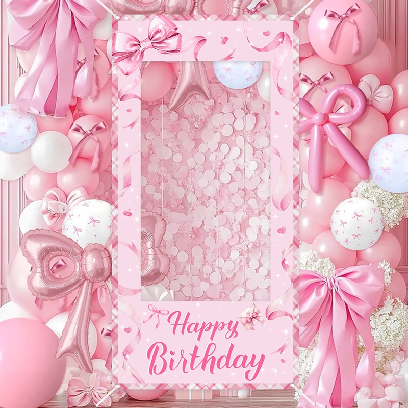 Pink Bow Photo Booth Frame Swe - Photo Booth Frame recension och pris