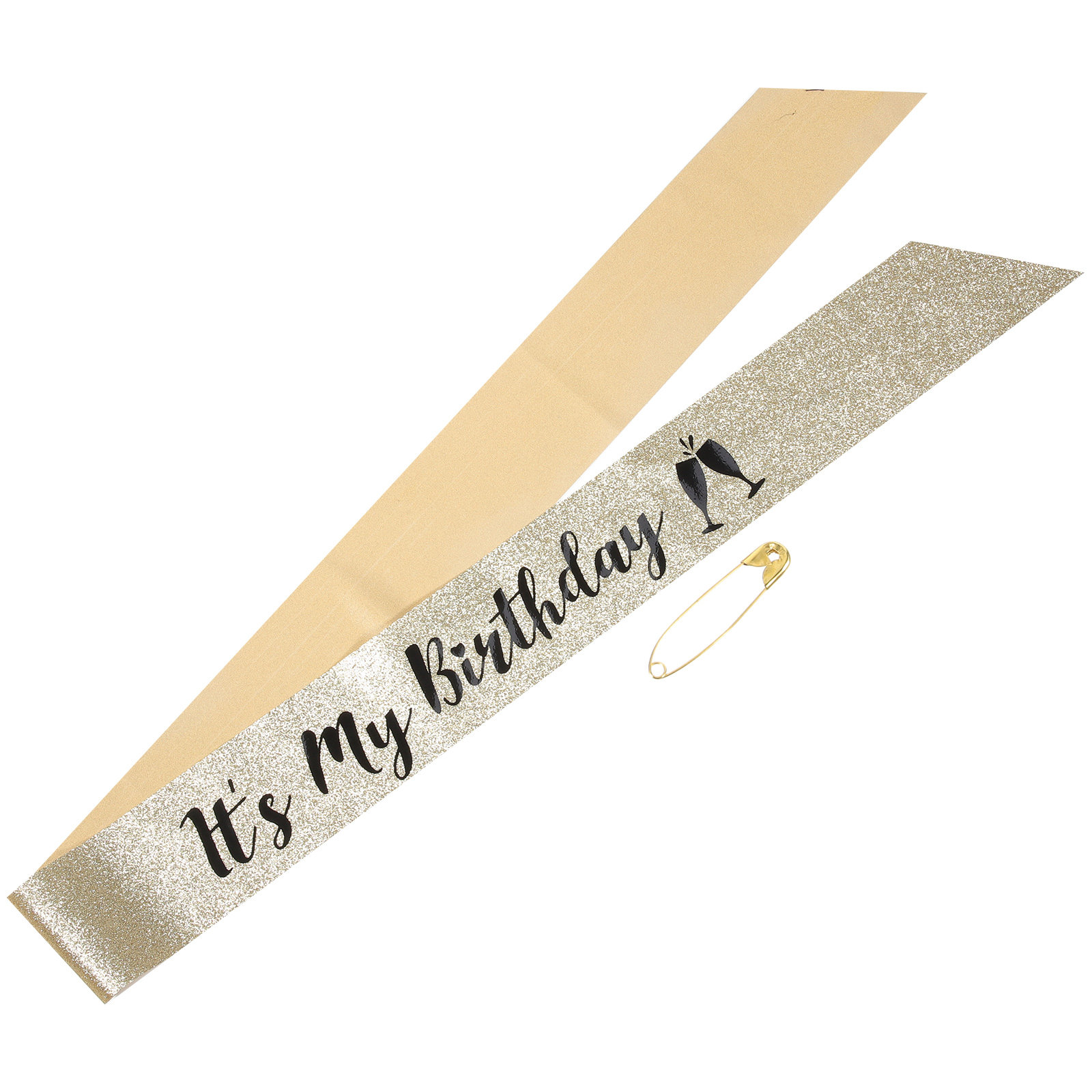 1Pcs Shiny Glitter Cloth Birth - Birthday Sash Glitter recension och pris