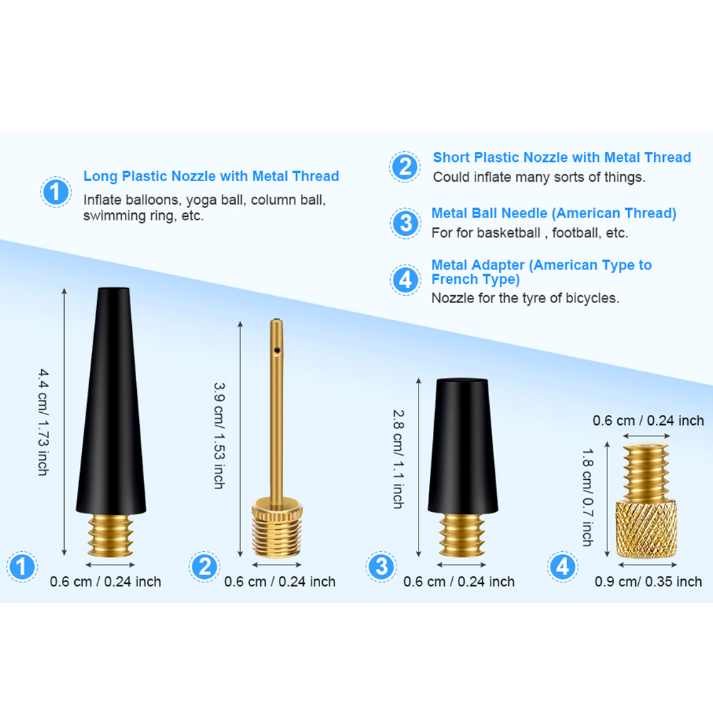 Tire Valve Adapter Ball Pump N - Balloon Pump Hand recension och pris