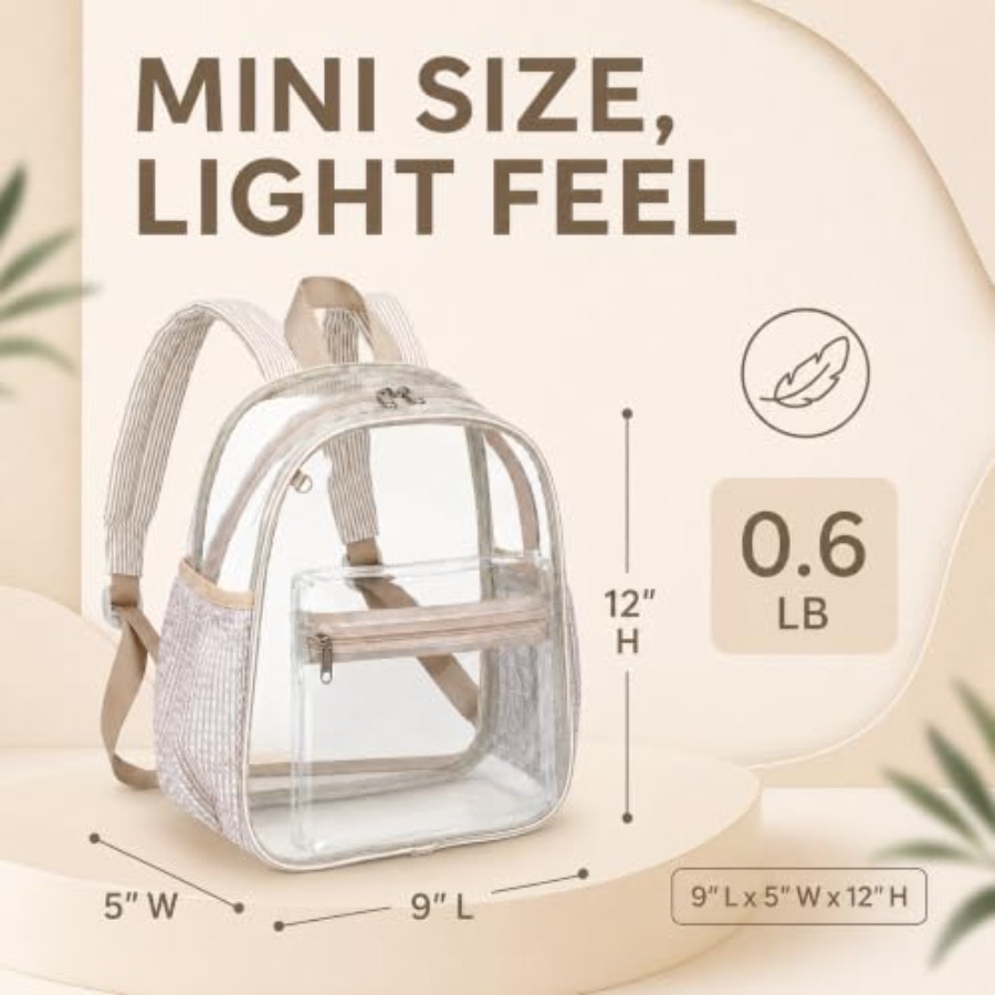 Mini Clear Backpack for Stadiu - Event & Party Supply recension och pris