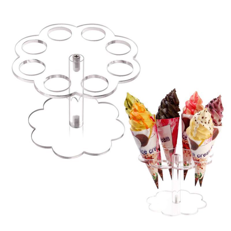 Ice Cream Cone Holder Acrylic  - Cotton Candy Cone recension och pris