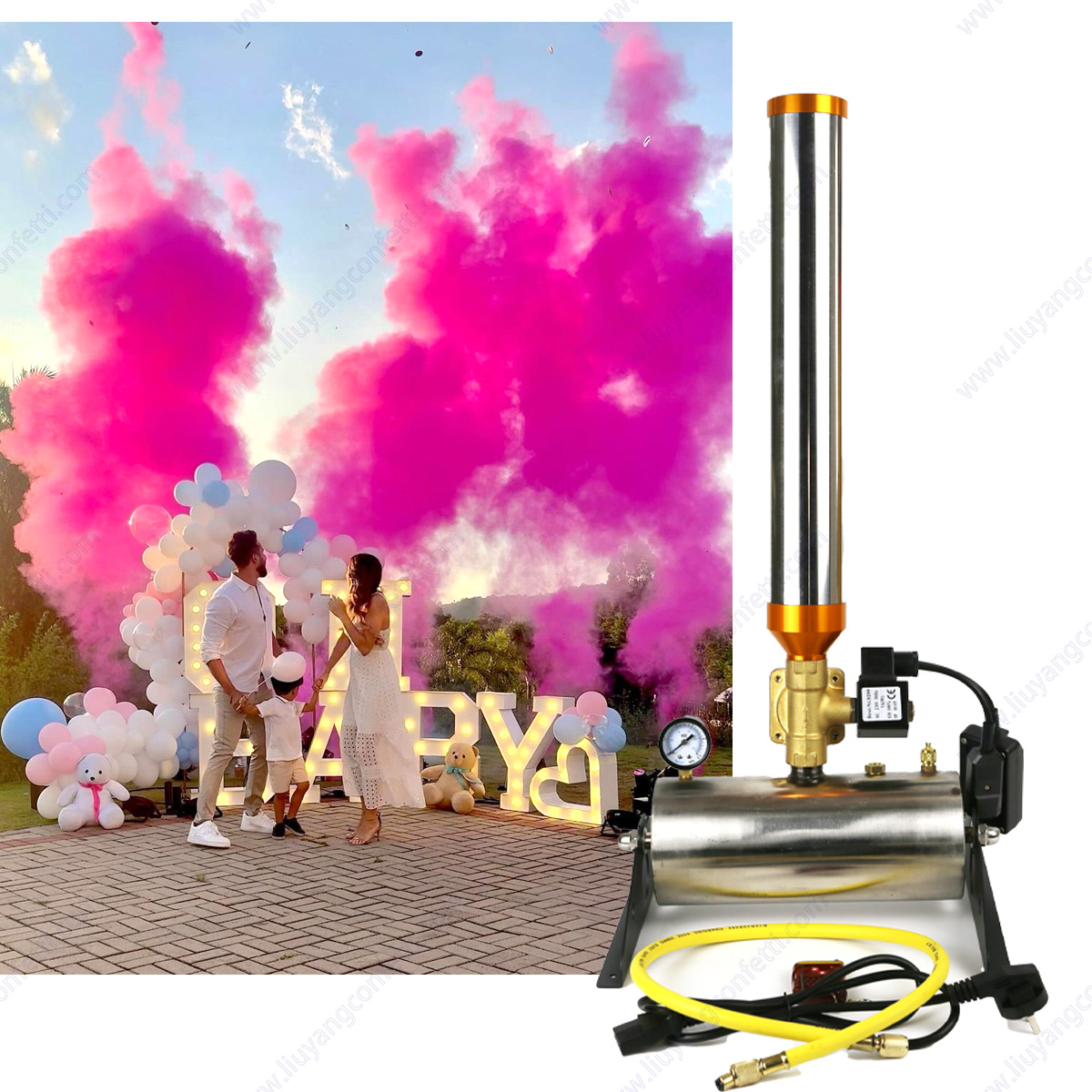 Electric Remote Control Confet - Confetti Cannon Tube recension och pris