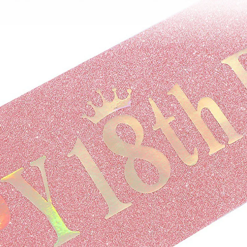 Happy 10th 13th 16th 21st 30th - Birthday Sash Glitter recension och pris