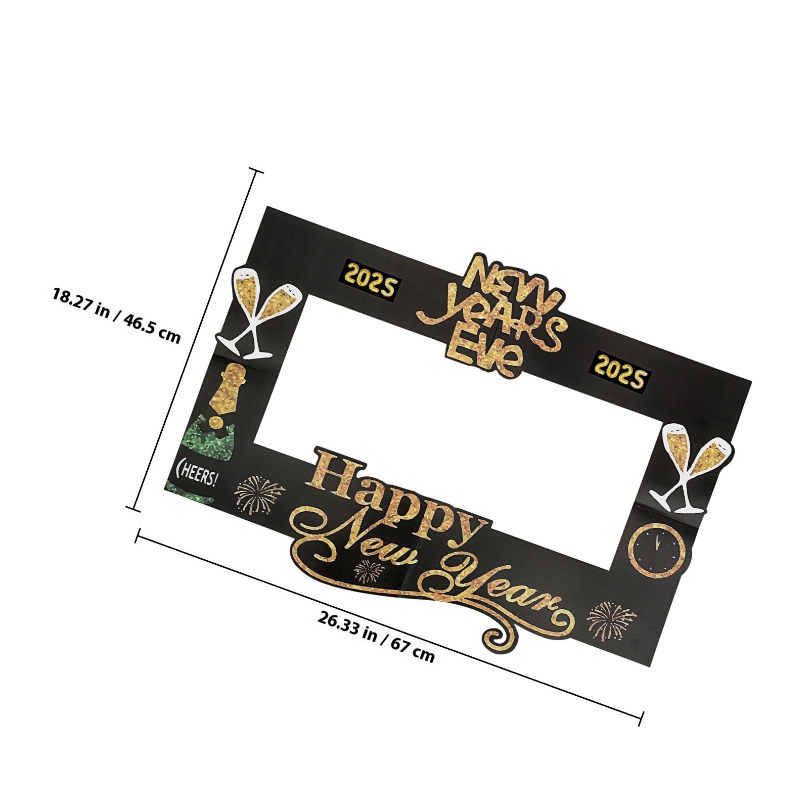 2025 New Year's Eve Photo Prop - Photo Booth Frame recension och pris