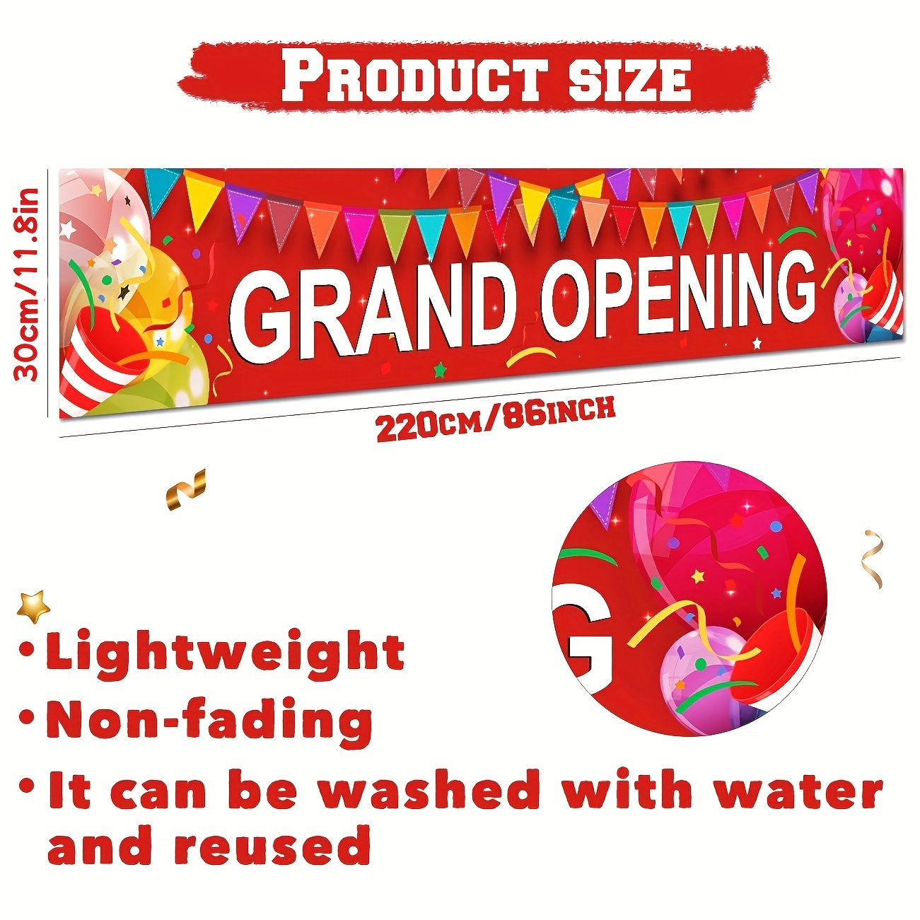 Grand Opening Banner New Store - Party Event Supply Store recension och pris