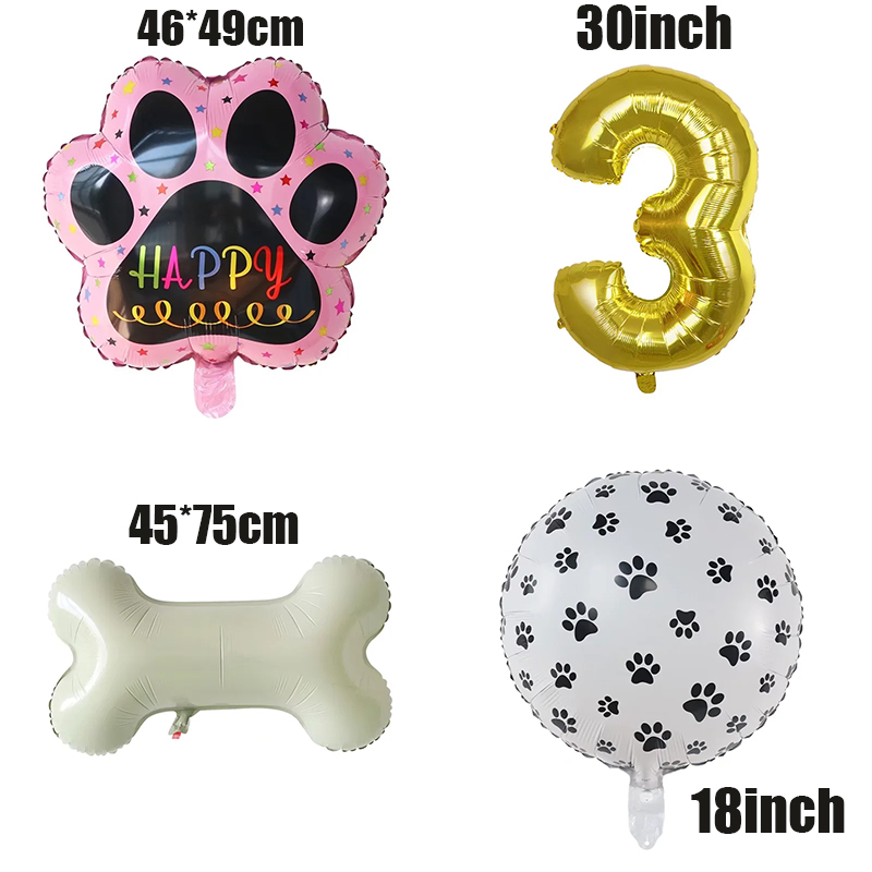 Gold WOOF Balloons, Dog Birthd - Let'S Party Event Supply recension och pris