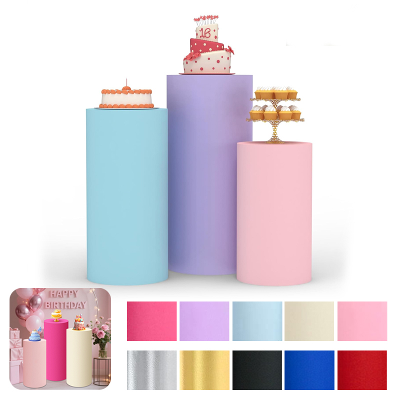 White Wedding Party Cylinder S - Dessert Table Backdrop recension och pris