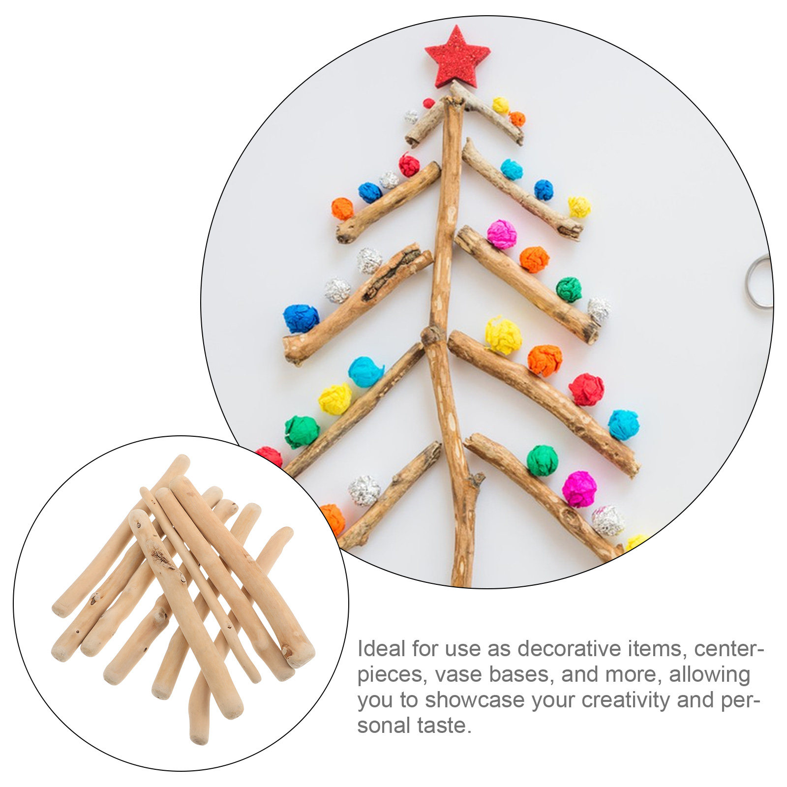 Driftwood Decor Natural Wood B - Centerpiece Stick recension och pris