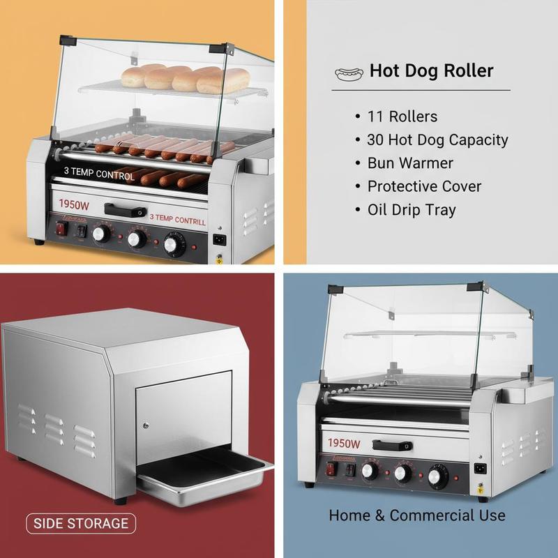Sausage Grilling Machine 23x19 - Event Party Box recension och pris