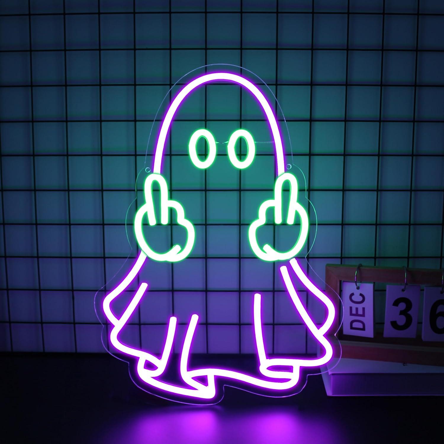 Ghost Neon Sign USB Powered LE - Neon Sign Party recension och pris