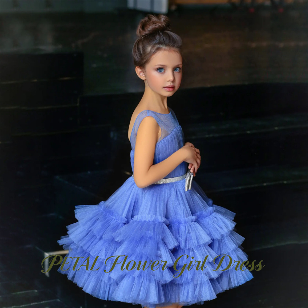 Petal Blue Sleeveless Children - Birthday Sash Glitter recension och pris