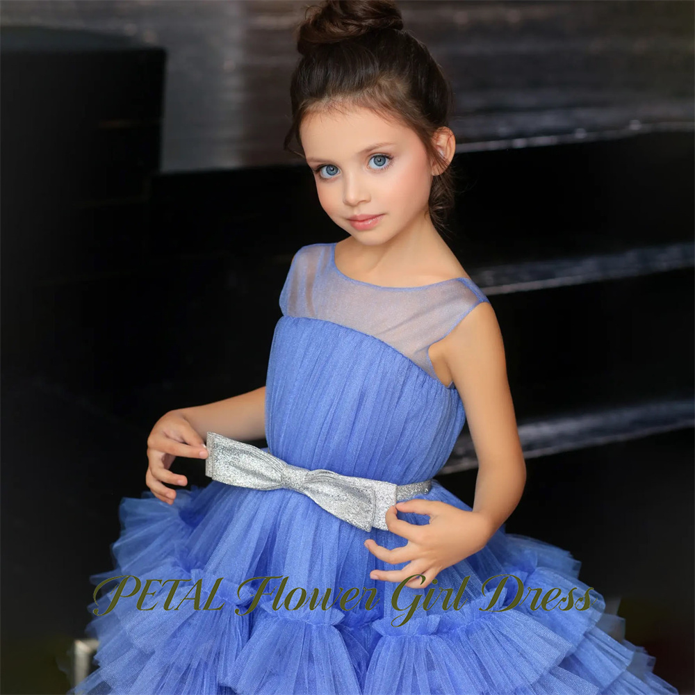 Petal Blue Sleeveless Children - Birthday Sash Glitter recension och pris