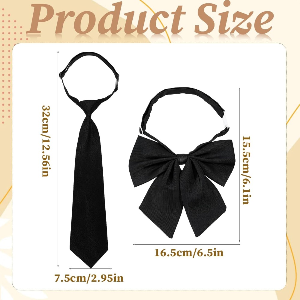 Black Bow Ties for Women, Larg - Event & Party Supply recension och pris