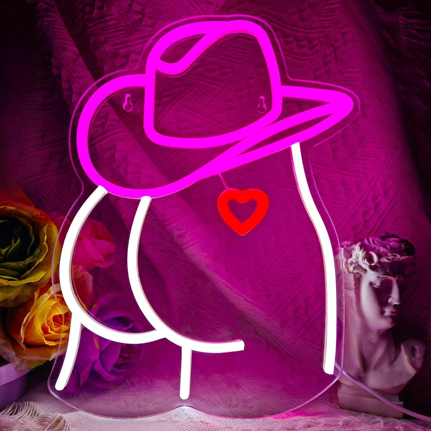 Cowgirl Neon Sign Dimmable LED - Neon Sign Party recension och pris