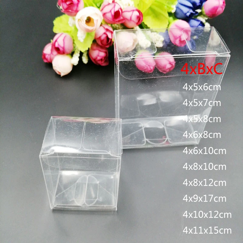 50pcs 4xBxC Rectangle Transpar - Event Party Box recension och pris