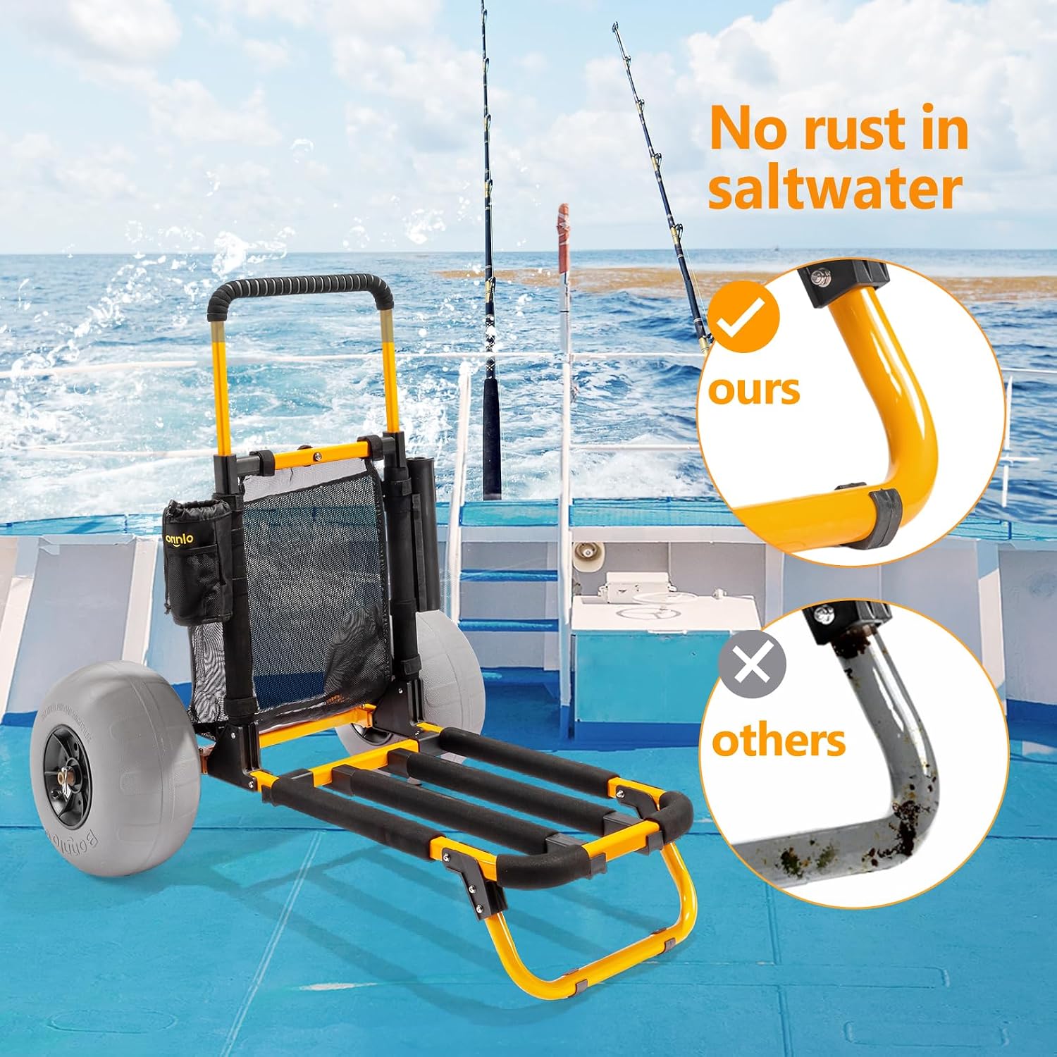 Bonnlo Beach Fishing Cart, Bea - Balloon Pump Hand recension och pris