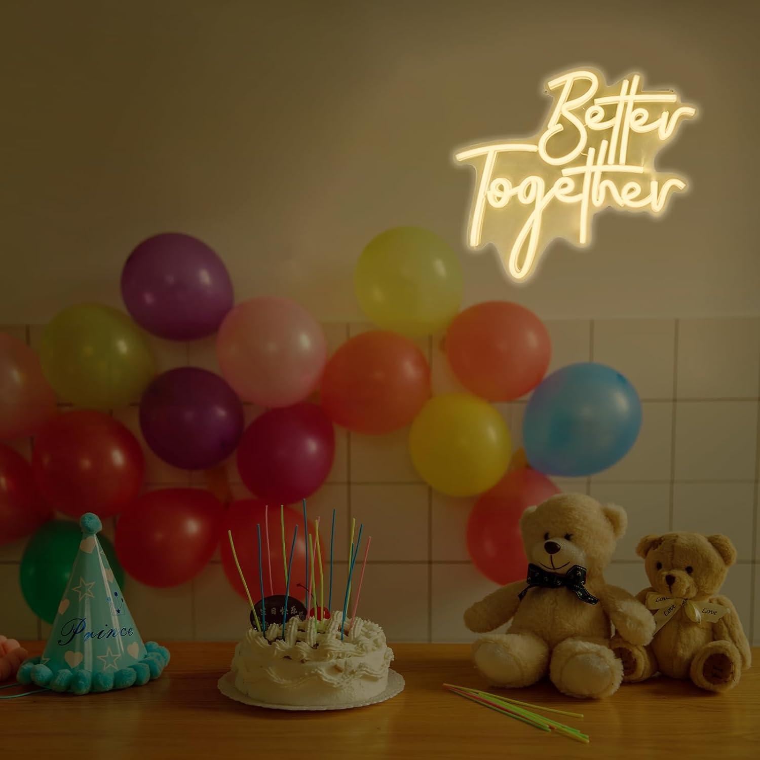 Better Together Neon Sign USB  - Neon Sign Party recension och pris