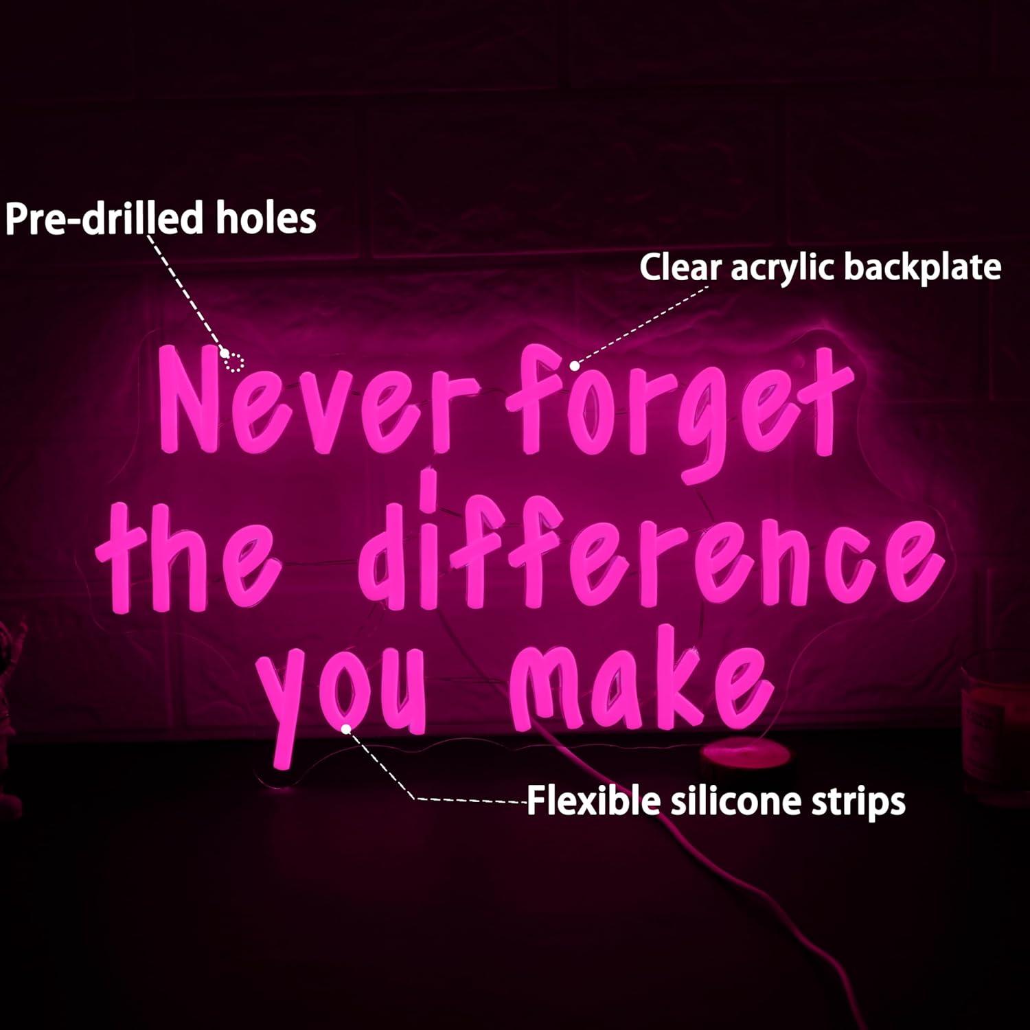 Never Forget The Difference Yo - Neon Sign Party recension och pris