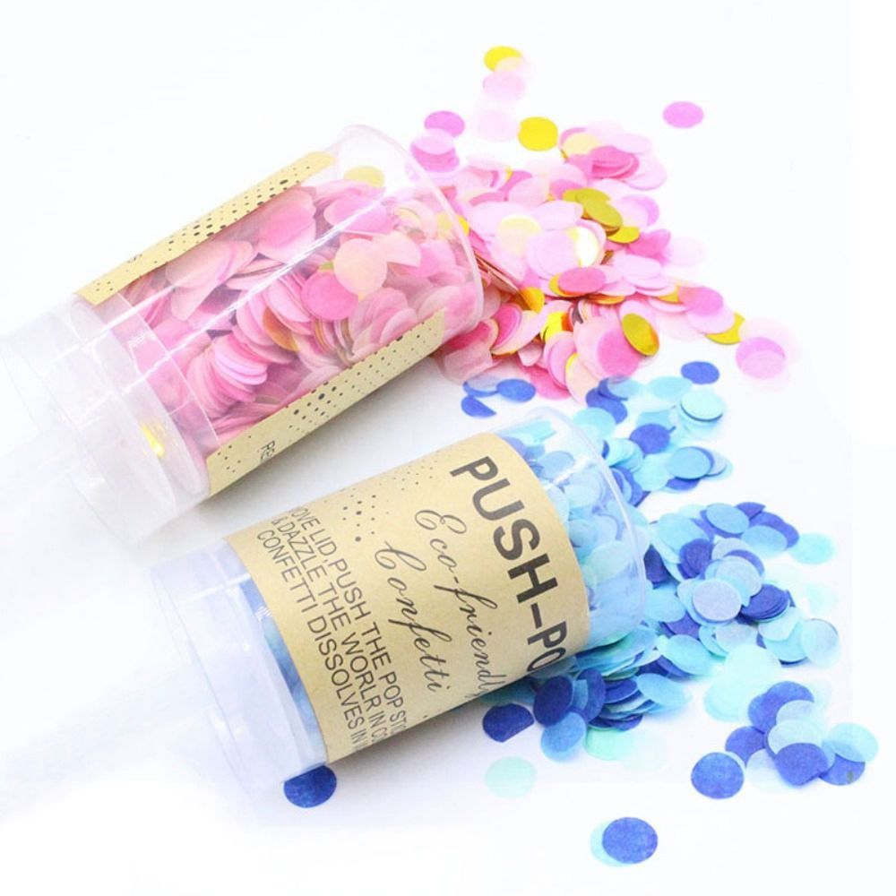 1Pcs Round Push Up Confetti Po - Confetti Cannon Tube recension och pris