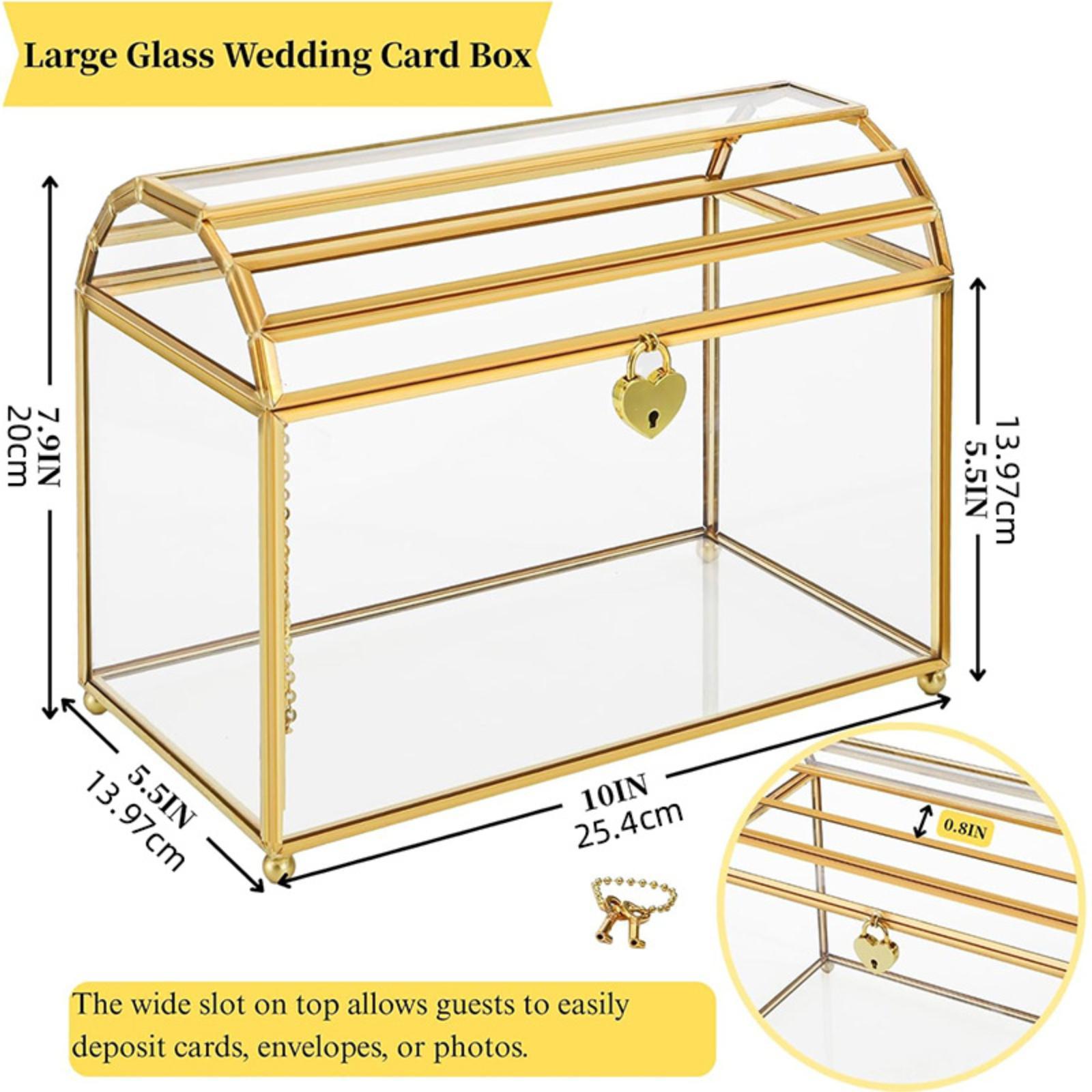 Glass Wedding Card Box Storage - Event Party Box recension och pris
