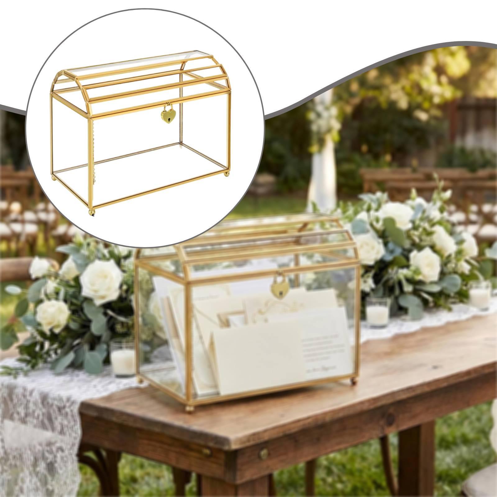 Glass Wedding Card Box Storage - Event Party Box recension och pris