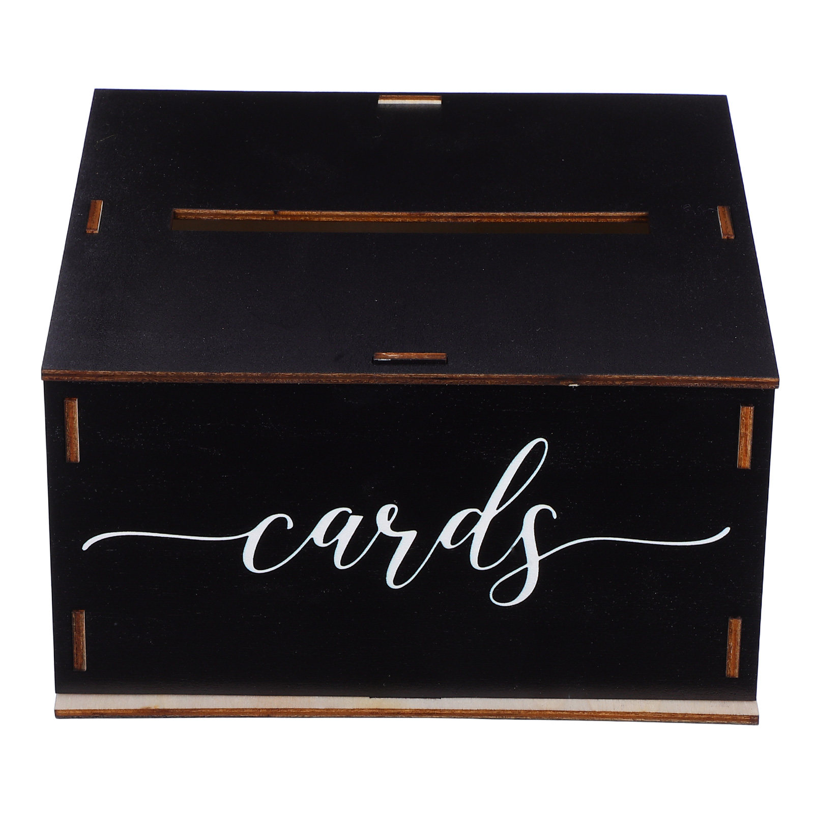 Wooden Wedding Card Box Rustic - Event Party Box recension och pris
