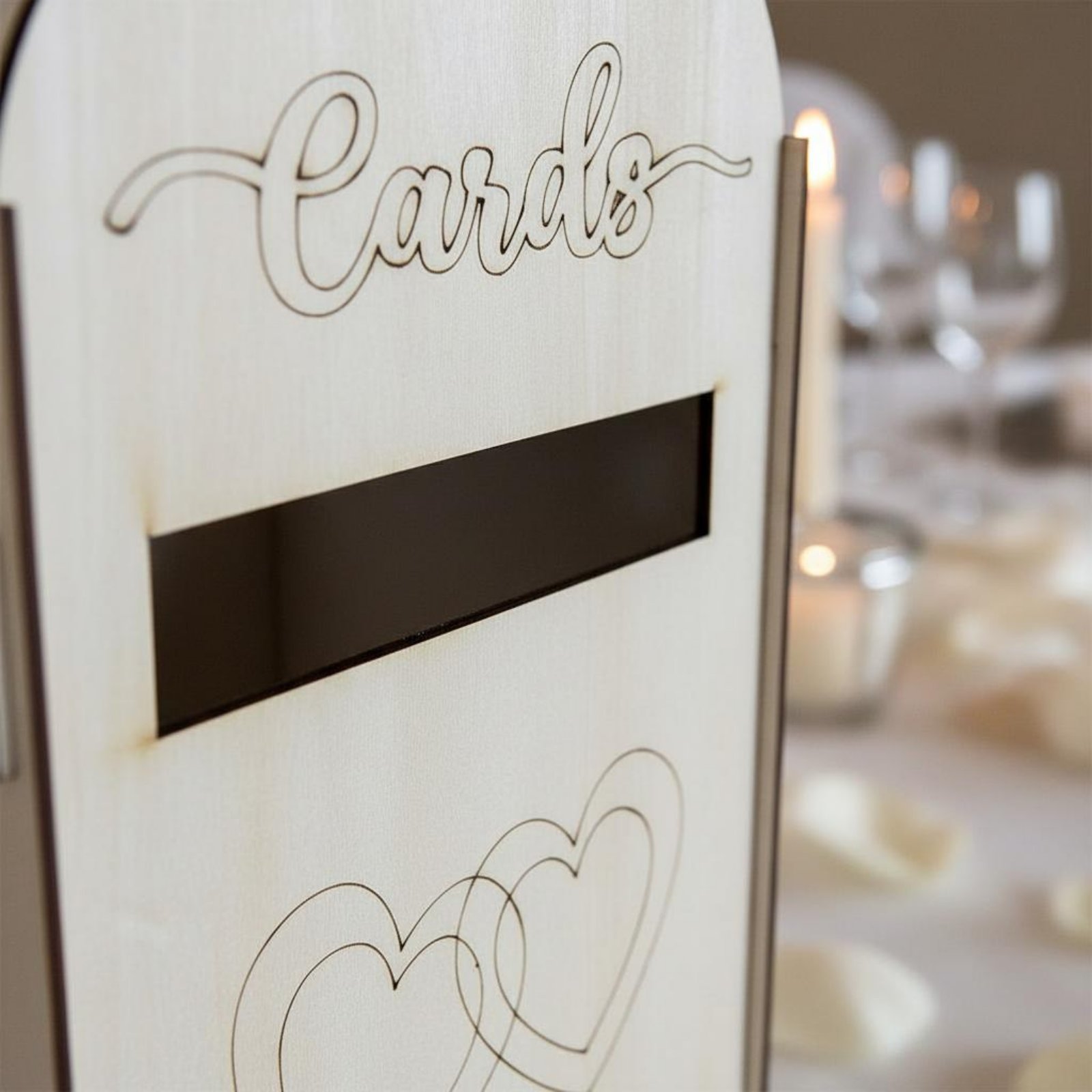 Wooden Wedding Card Box Laser  - Event Party Box recension och pris