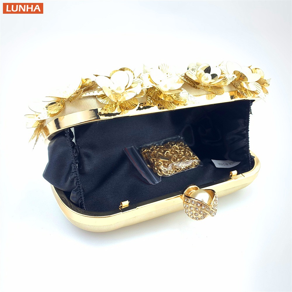 Women's Luxury Pearl Clutch Bo - Event Party Box recension och pris