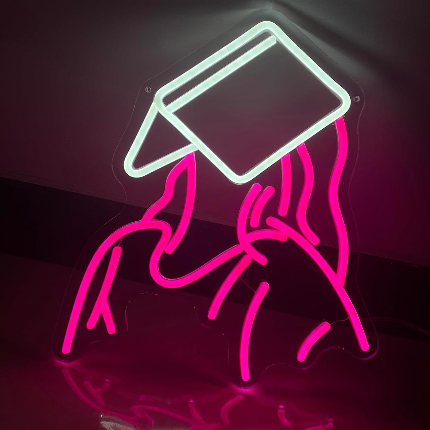 Reading Girl Neon Sign USB Dim - Neon Sign Party recension och pris