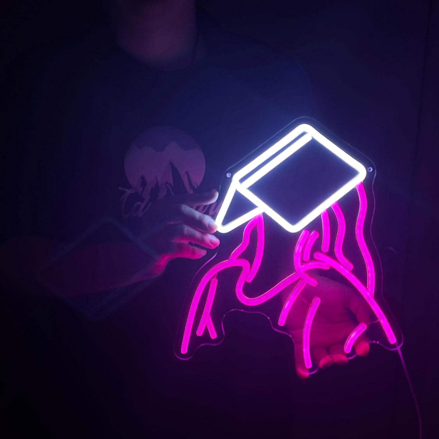 Reading Girl Neon Sign USB Dim - Neon Sign Party recension och pris
