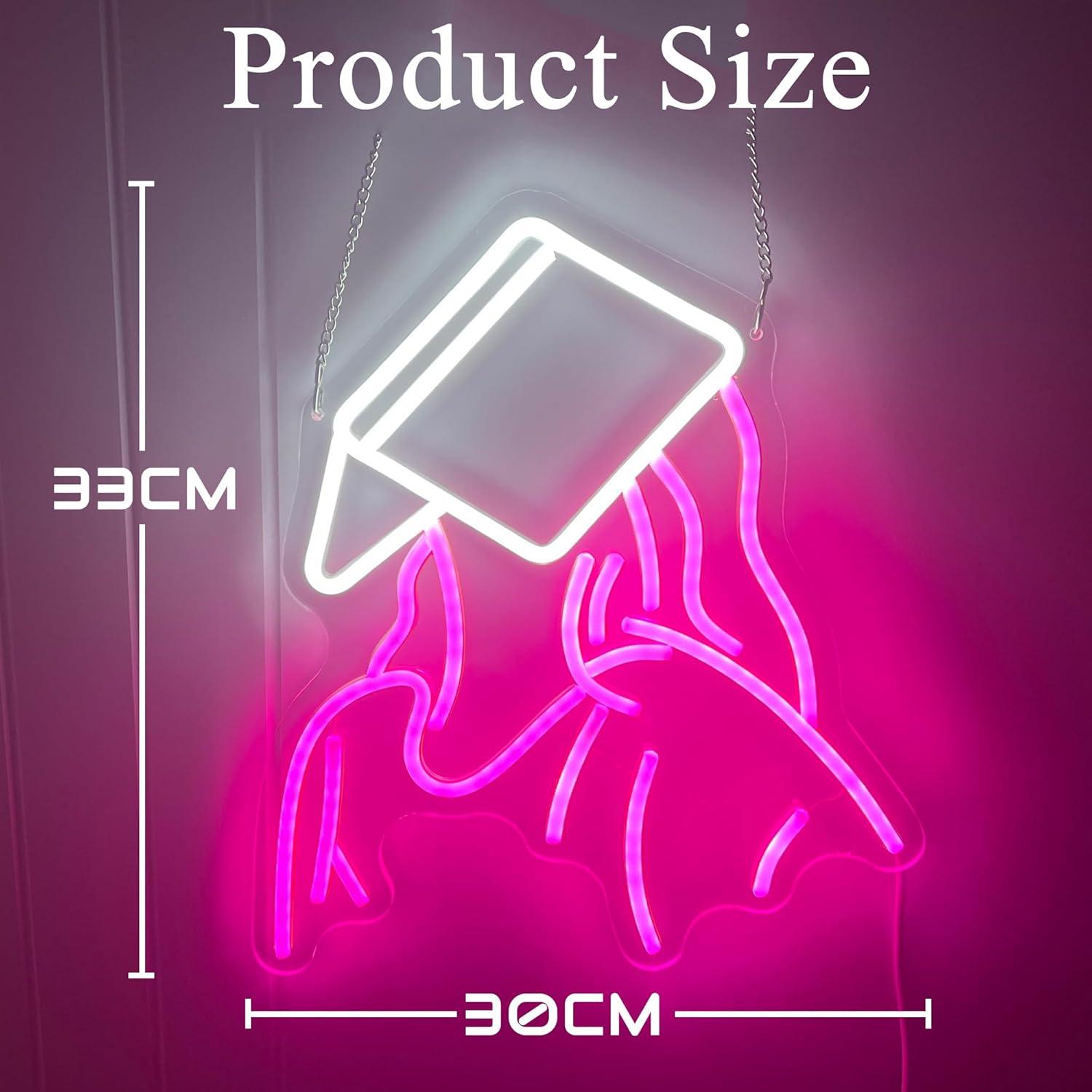Reading Girl Neon Sign USB Dim - Neon Sign Party recension och pris