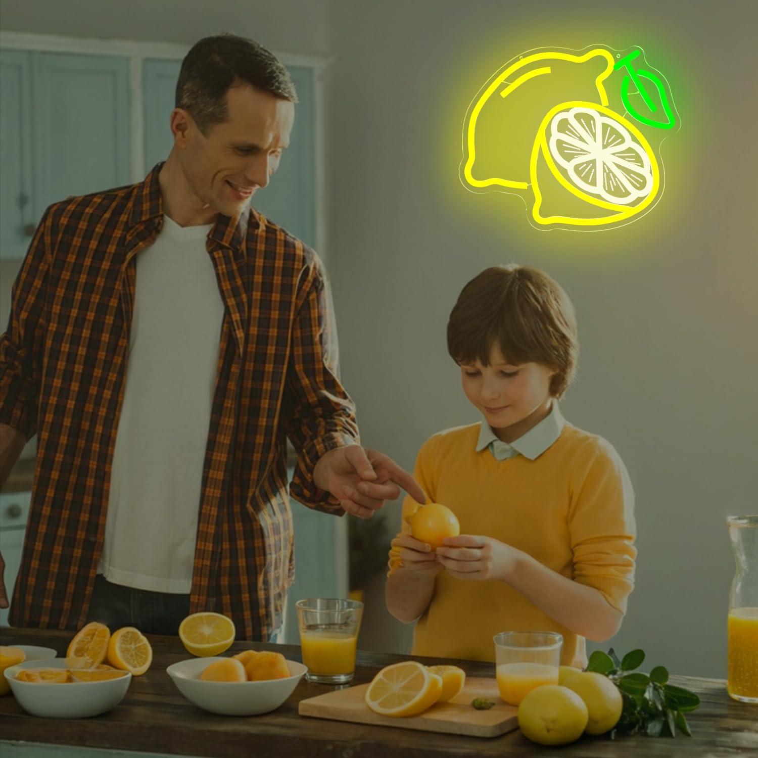 Lemon Neon Sign Dimmable LED L - Neon Sign Party recension och pris