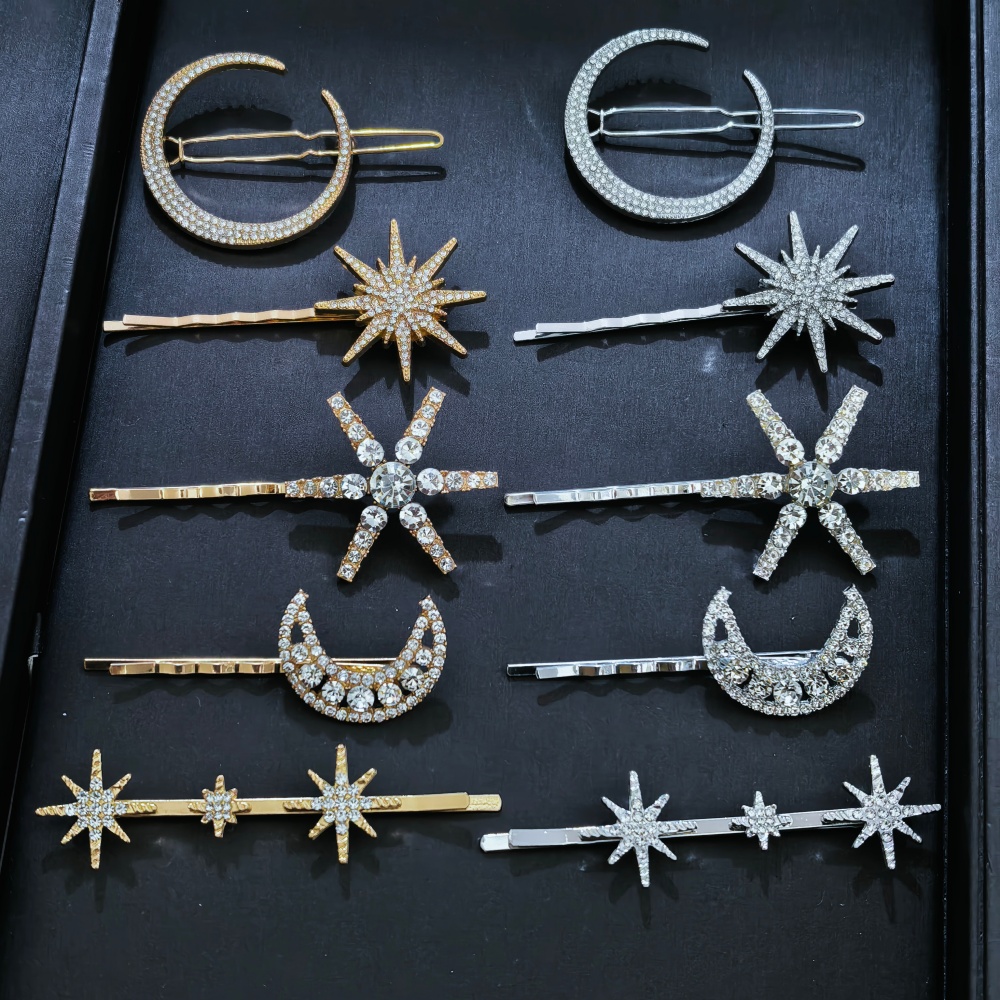 3/4 pcs set Crystal Star Hairp - Event Suppliers recension och pris