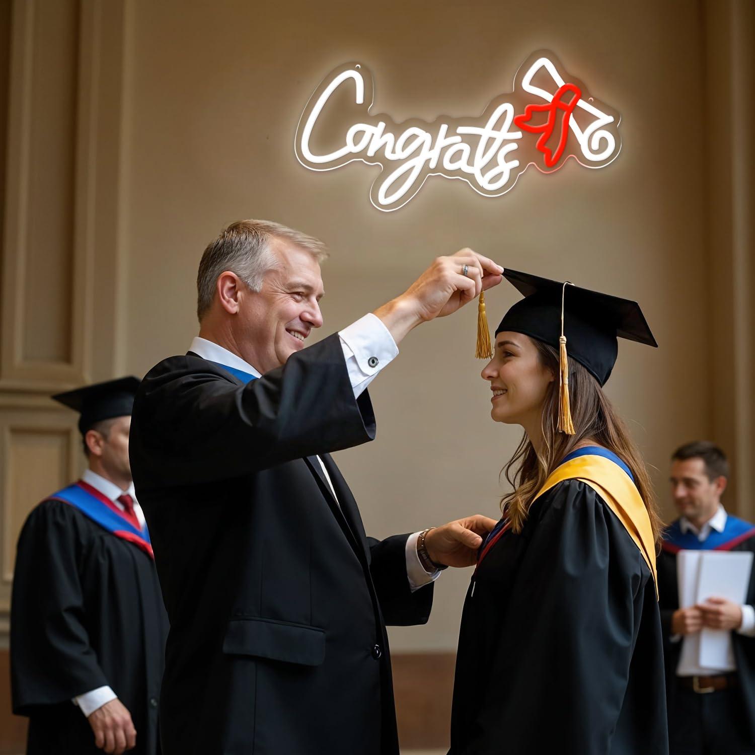 Congrats Graduation Neon Sign  - Neon Sign Party recension och pris
