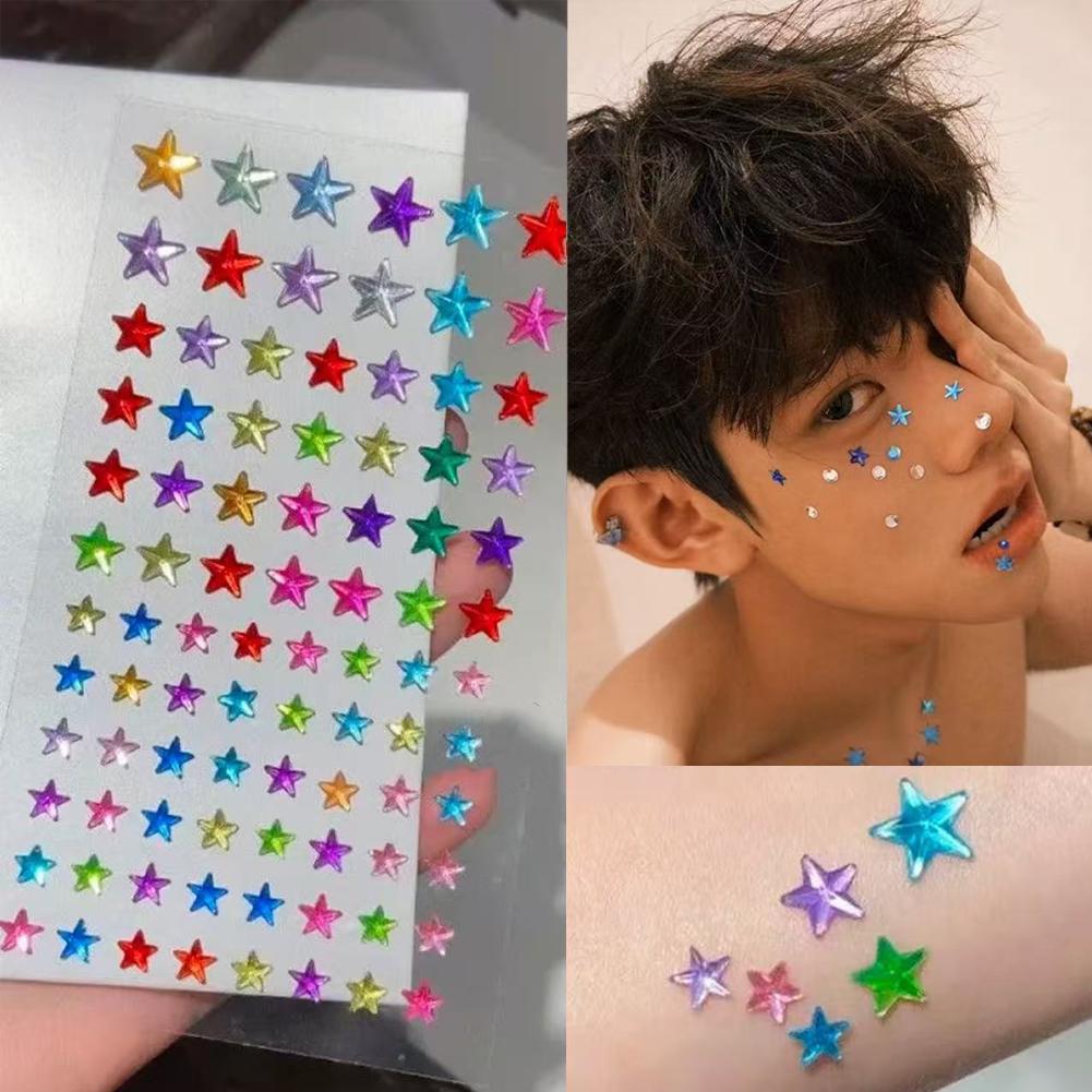 Self-Adhesive Face Rhinestones - Event Party recension och pris